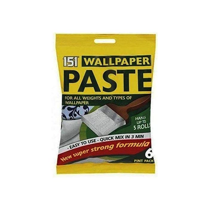 151 Wallpaper Paste 6 Pint Pack 5 Rolls For All Types Paper