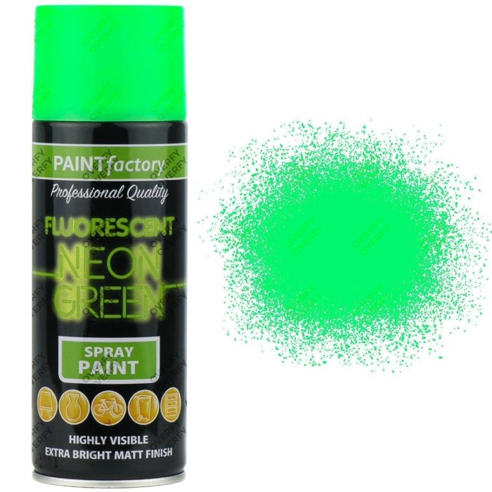 Paint Factory All Purpose Neon Green Spray Can 400 ml