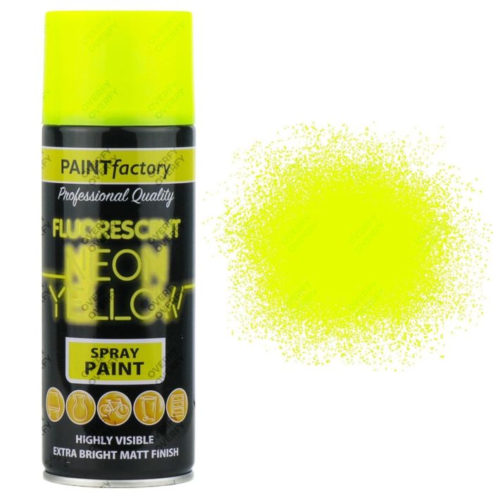 Paint Factory All Purpose Neon Yellow Spray Can 400 ml