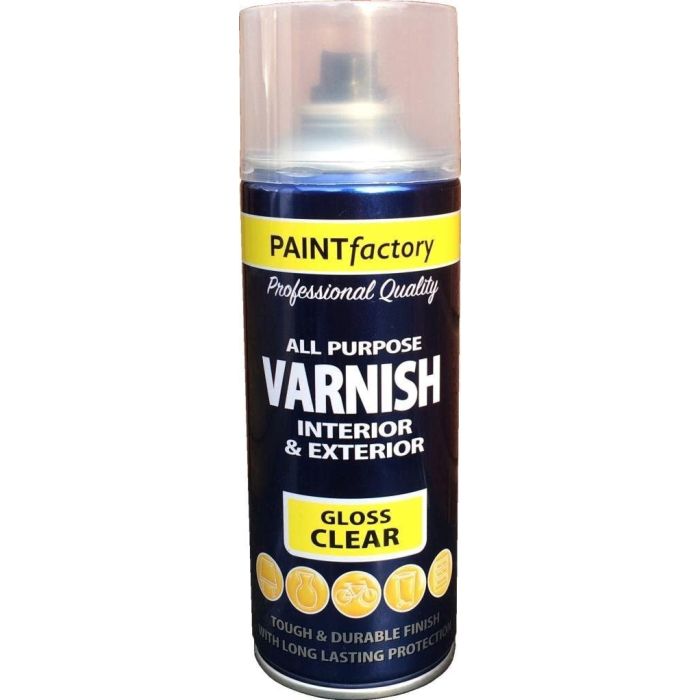 Paint Factory Varnish Interior & exterior All Purpose Gloss Clear 400ml