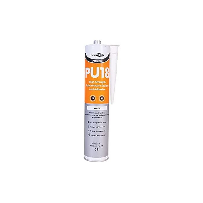 Bond It PU18 High Strength Polyurethane Adhesive & Sealant White