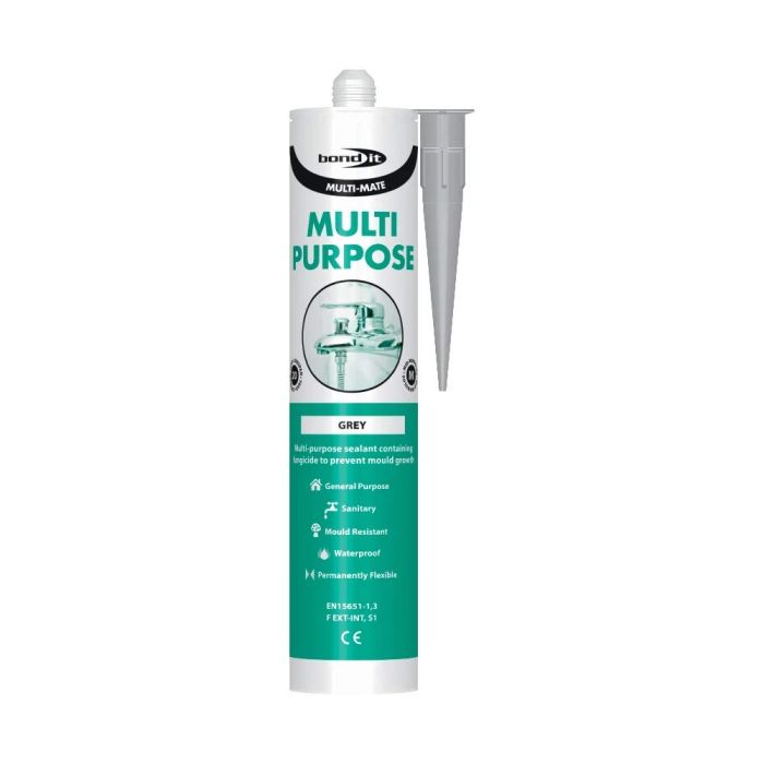 Bond It Multi Purpose Silicone Sealant EU3 Grey