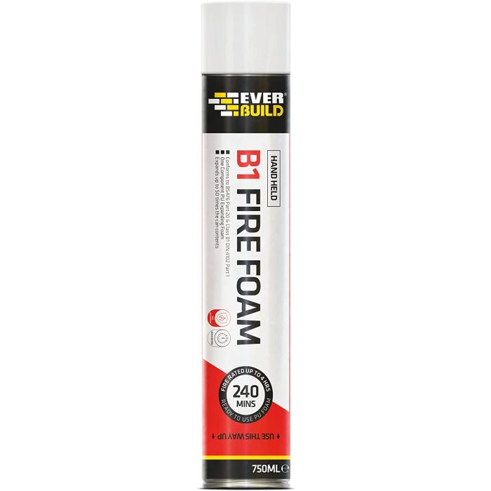 Everbuild B1 Hand Held Expanding Fire Rated Foam Pink 750ml