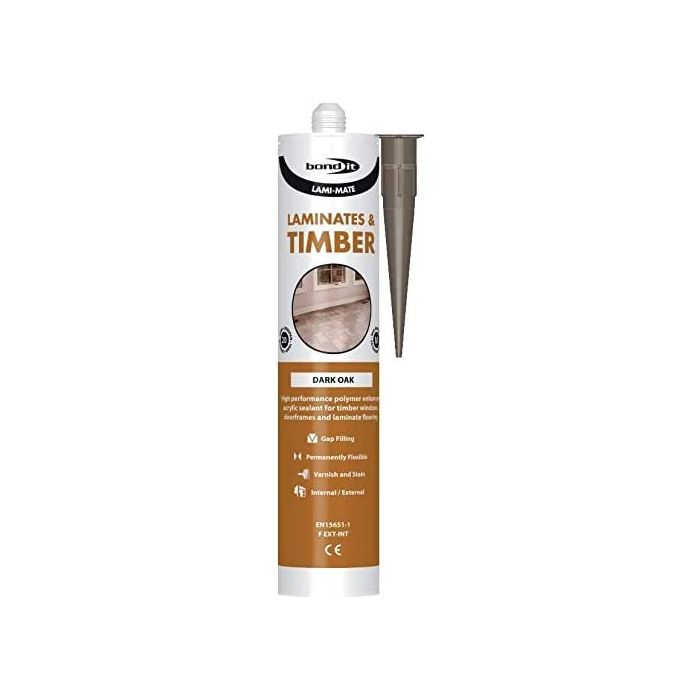 Bond It Lami Mate Flexible Sealant Gap Filler Dark Oak