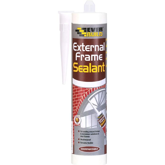 Everbuild Window and Door Frame Acrylic Sealant White 290ml