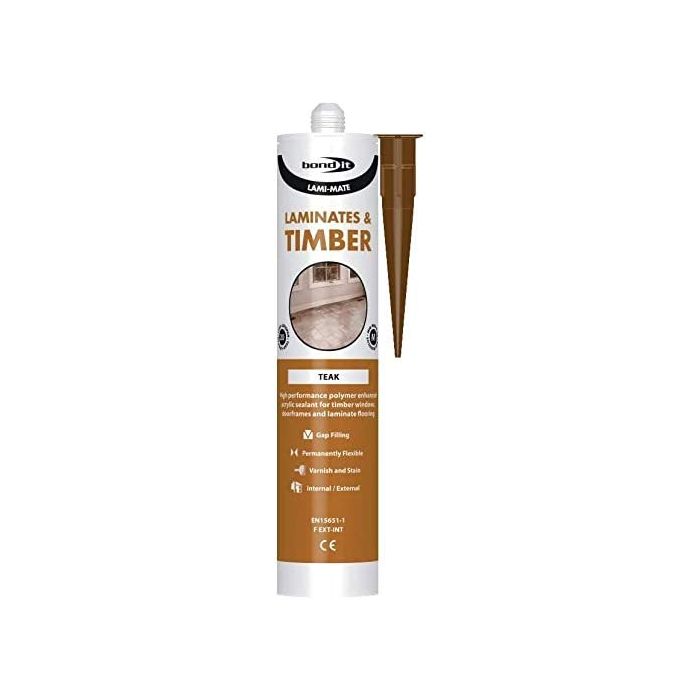 Bond It Lami Mate Flexible Sealant Gap Filler Teak