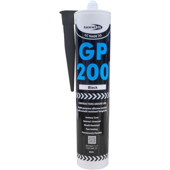 Bond IT General Purpose 200 Black Silicon Sealant 310ml