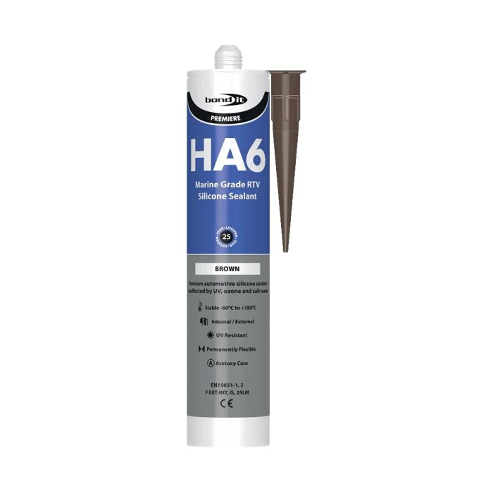 Bond IT Premium HA6 Brown Silicone Sealant 310ml