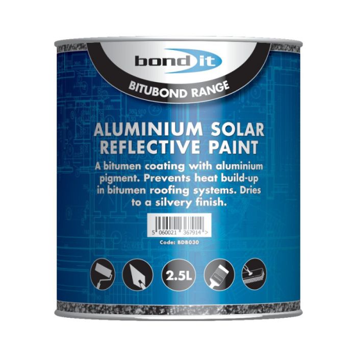 Bond-It Aluminium Solar Reflective Paint - 2.5 litre
