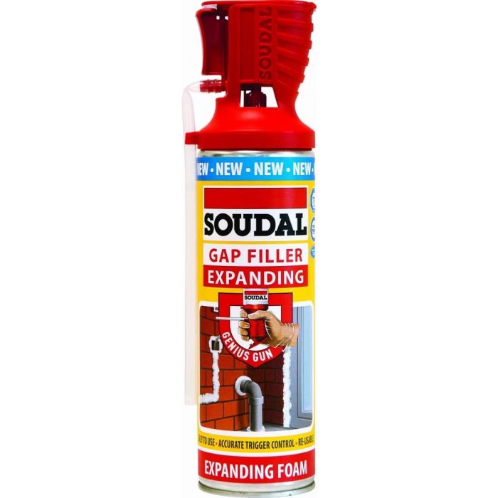 Soudal Genius Gun Gap Filler 500ml Expanding Foam 500ml
