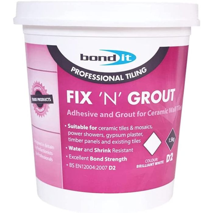 Bond It Fix N Grout Tile Adhesive 1.5kg BDTA10