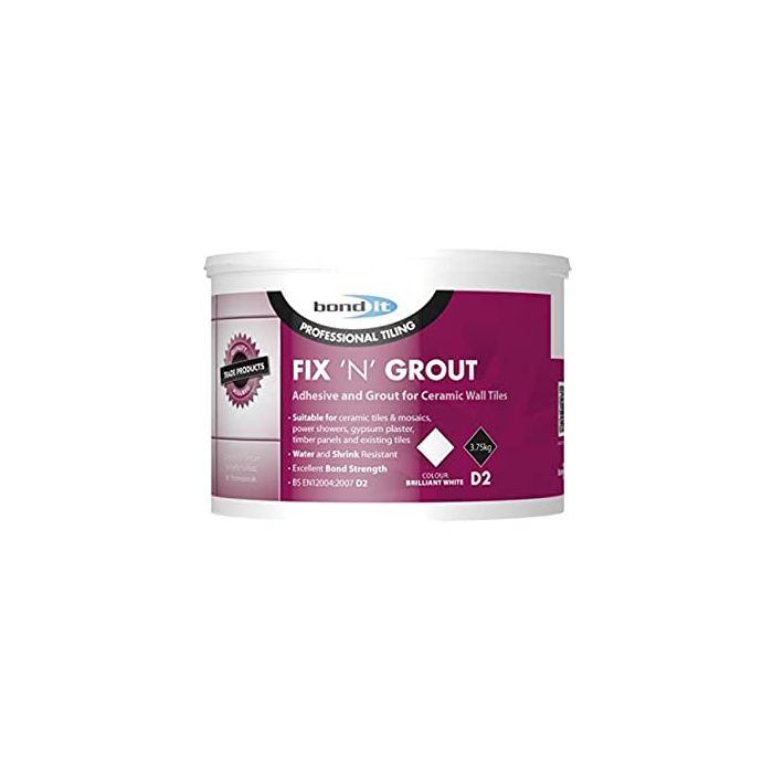 Bond It Fix N Grout Tile Adhesive 3.75kg BDTA11