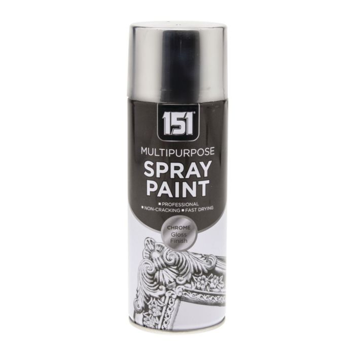 151 Multipurpose Spray Paint Chrome Gloss Finish 400ml