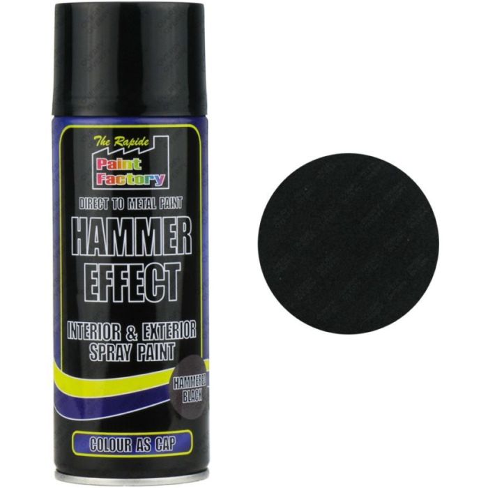 Paint Factory Hammered Effect Spray Paint Black 400ml