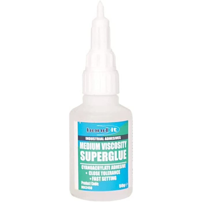 Bond It Medium Viscosity Super Glue Adhesive Clear 50g