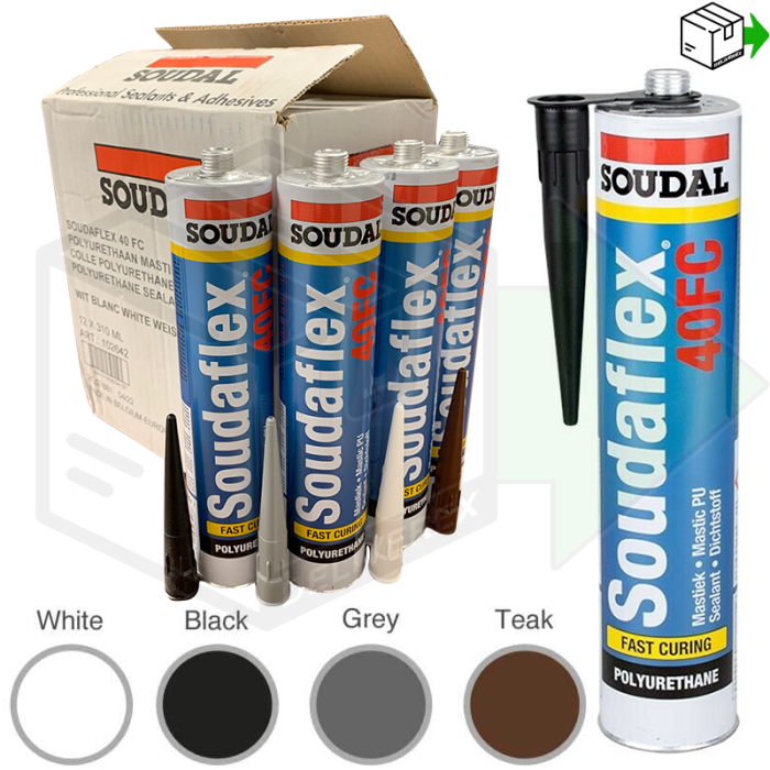 Soudal Soudaflex 40 FC Polyurethane Sealant/Adhesive White 310ml