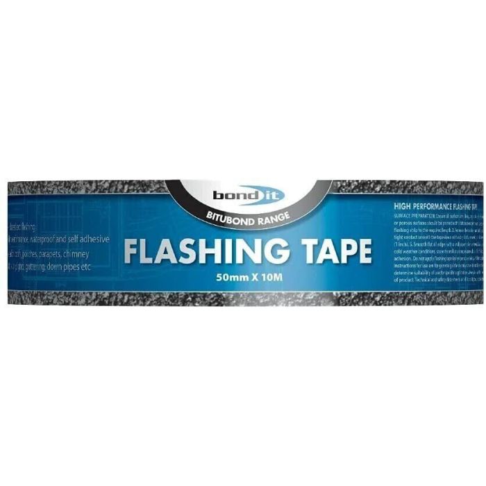 Bond-It Flashing Tape 50mm x 10Metres Black BDF001