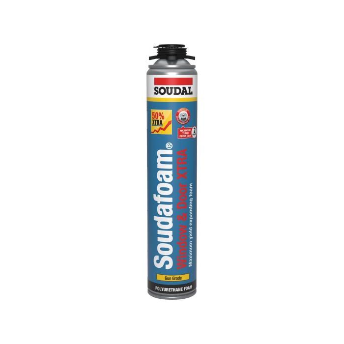 Soudal Soudafoam Gap Filler Window & Door Xtra Gun Grade 750ml