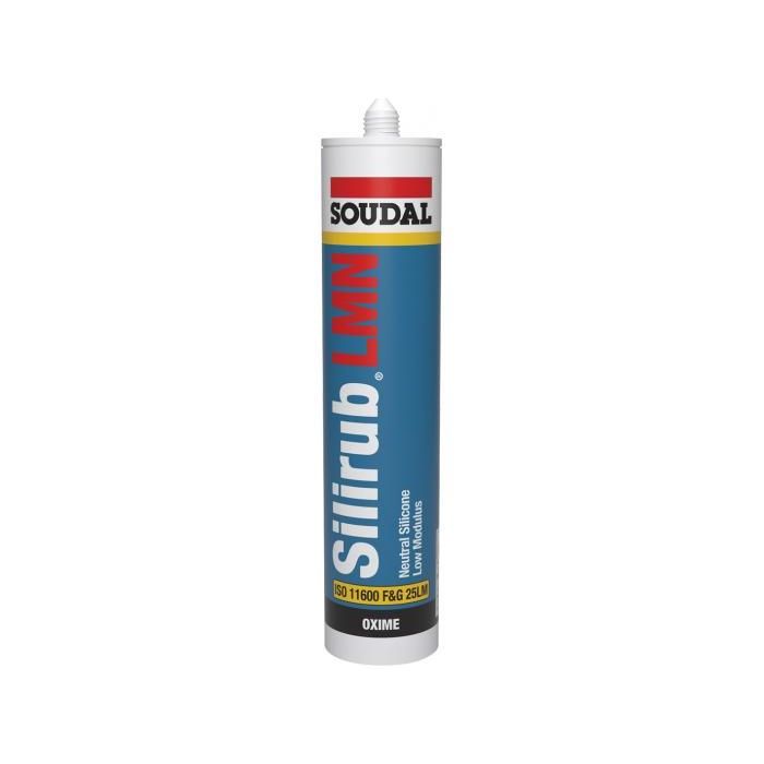 Soudal Silirub LMN Neutral Silicone Sealant Anthracite Grey 300ml