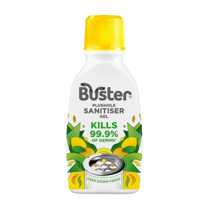 Buster Plughole Sanitiser Gel Drain Cleaner & Deodoriser 300ML