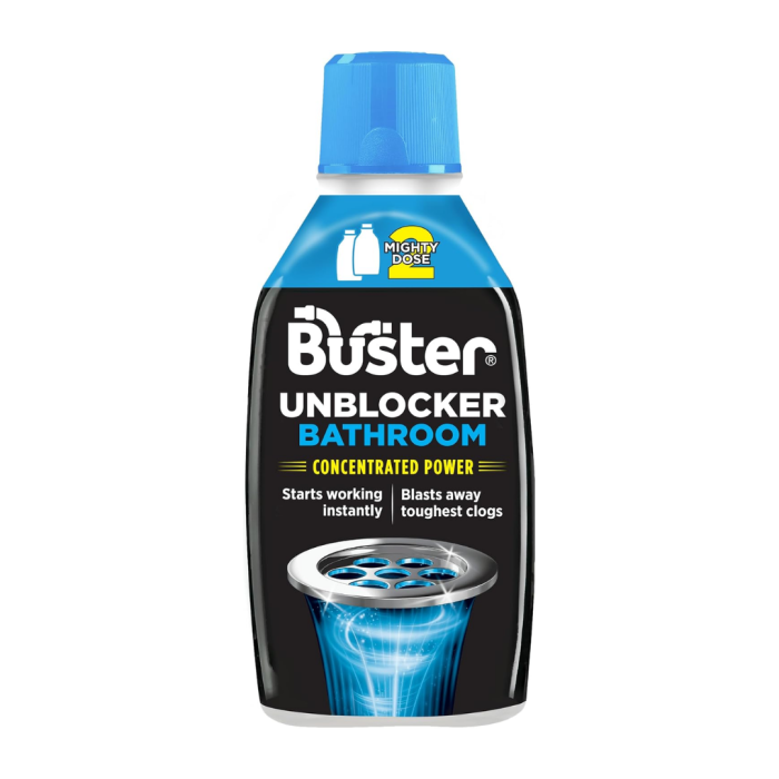Buster Bathroom Drain Unblocker Clears Sinks Fast & Safe 600ml