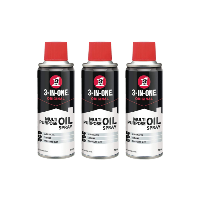 3-in-1 Original Multi-Purpose Oil Spray Prevents Rust 200 ML - Pack of 3