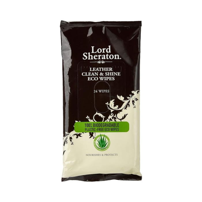 Lord Sheraton Leather Eco Wipes Clean & Shine 24 Wipes