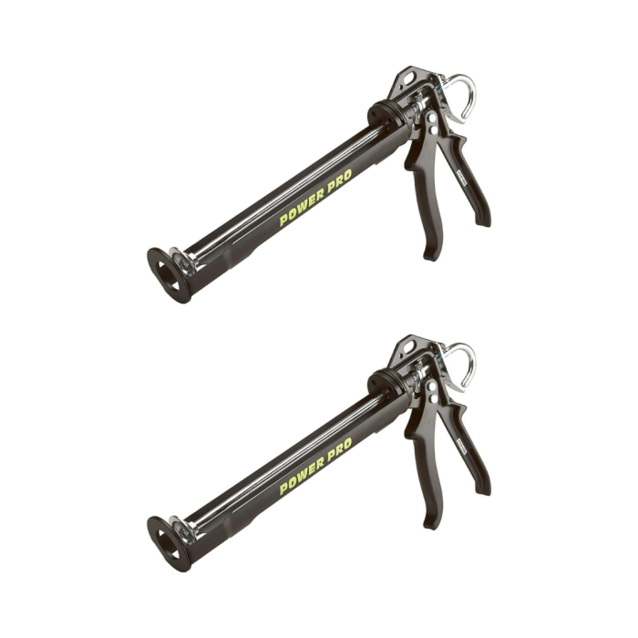 Everbuild Power Pro Heavy Duty Sealant Applicator Gun (Black) - Pack of 2