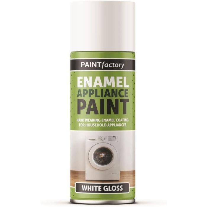 Paint Factory Enamel Appliance Spray Paint Gloss White 400 ML