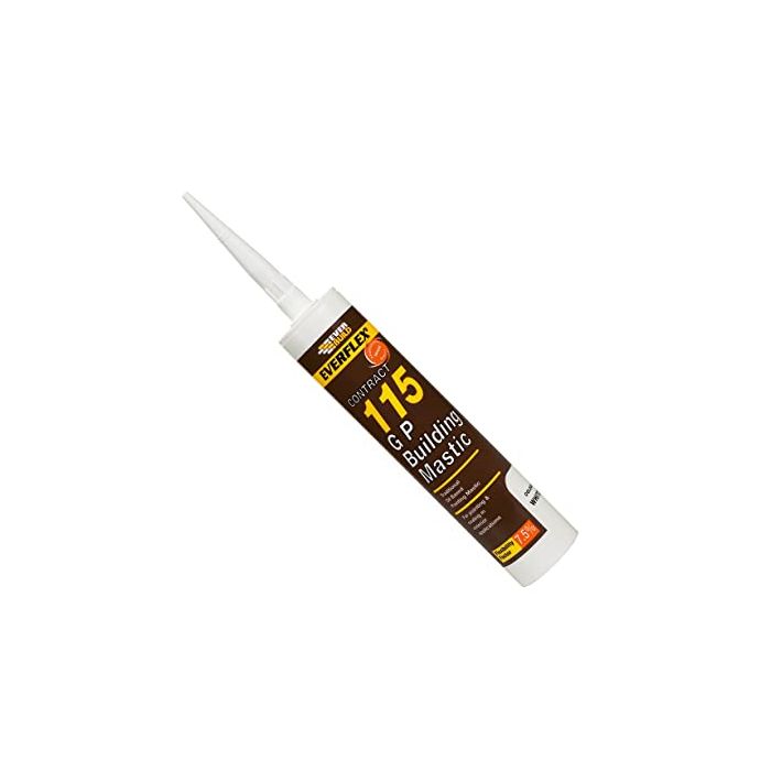 Everbuild Everflex 115 Contract GP Building Mastic White 285 ml