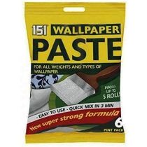 151 Wallpaper Paste 6 Pint Pack 5 Rolls For All Types Paper
