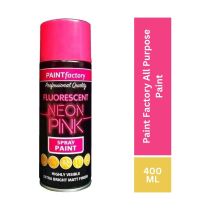 Paint Factory All Purpose Neon Pink Spray Paint Can 400 ML