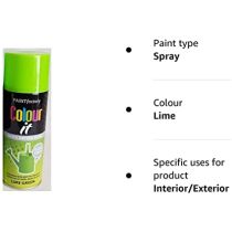 Paint Factory Colour It Multi-Purpose Spray Paint Lime Green 400ml