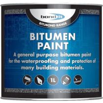 Bond-It Bitumen Paint Solvent-borne bituminous black paint waterproofing 1L