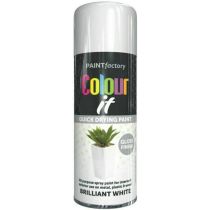 Paint Factory White Gloss Spray Paint Interior & Exterior 250ml