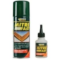 Everbuild Mitre Fast Instant Bonding Adhesive Kit 50 g Adhesive 200 ml Activator