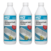 HG Hygienic Whirlpool Bath Cleaner Hot Tub & Jacuzzi Cleaner 1000ml - Pack of 3