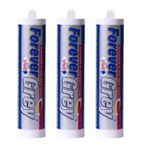 Everbuild Forever Grey Anti-Mould Waterproof Sealant 295ML - Pack Of 3