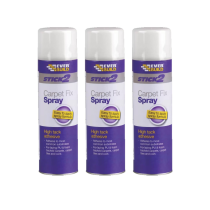 Everbuild Stick2 Carpet Fix Spray Adhesive Foaming Formula 500ml - Pack of 3