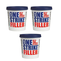 Everbuild One Strike Multi-Purpose Quick-Drying Filler White 450 ml - Pack of 3