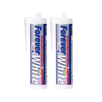 Everbuild Forever White Anti-Mould Waterproof Sealant 295ML - Pack Of 2