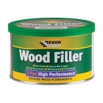 Everbuild 2-Part High Performance Wood Filler White 500 g - Pack of 2