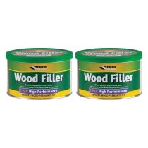 Everbuild 2-Part High Performance Wood Filler White 500 g - Pack of 2