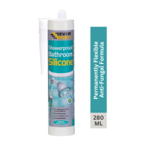 Everbuild Showerproof Bathroom Silicone Sealant White 280ml